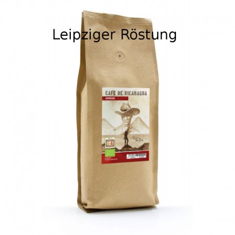 Espresso aus Nicaragua, 250g, gemahlen bio – Leipziger Röstung