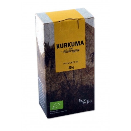 Bio-Kurkuma aus Nicaragua, pulverfein, 40g